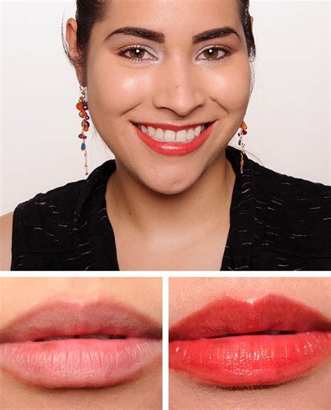 ysl glossy stain lip orange mist swatch|YSL Corail Fauve (12) Rouge Pur Couture Glossy Stain Review.